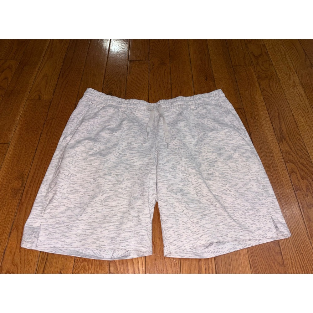 Mondetta Performance Luxury Mens XXL Space Dye Gray Heather Athletic Shorts
